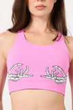 Skeleton Grip Sport Bra