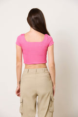 Squared Off Rib Tee