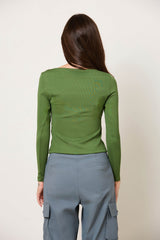 Squared Off Rib Tee