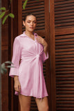 Tie Front Short Dress
