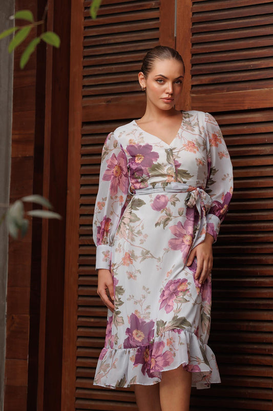 Kaylee Printed Midi Dress