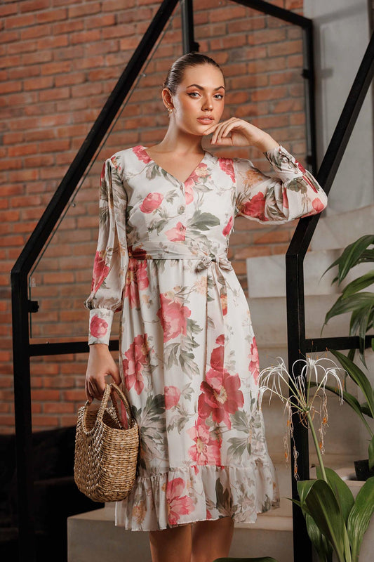Kaylee Printed Midi Dress