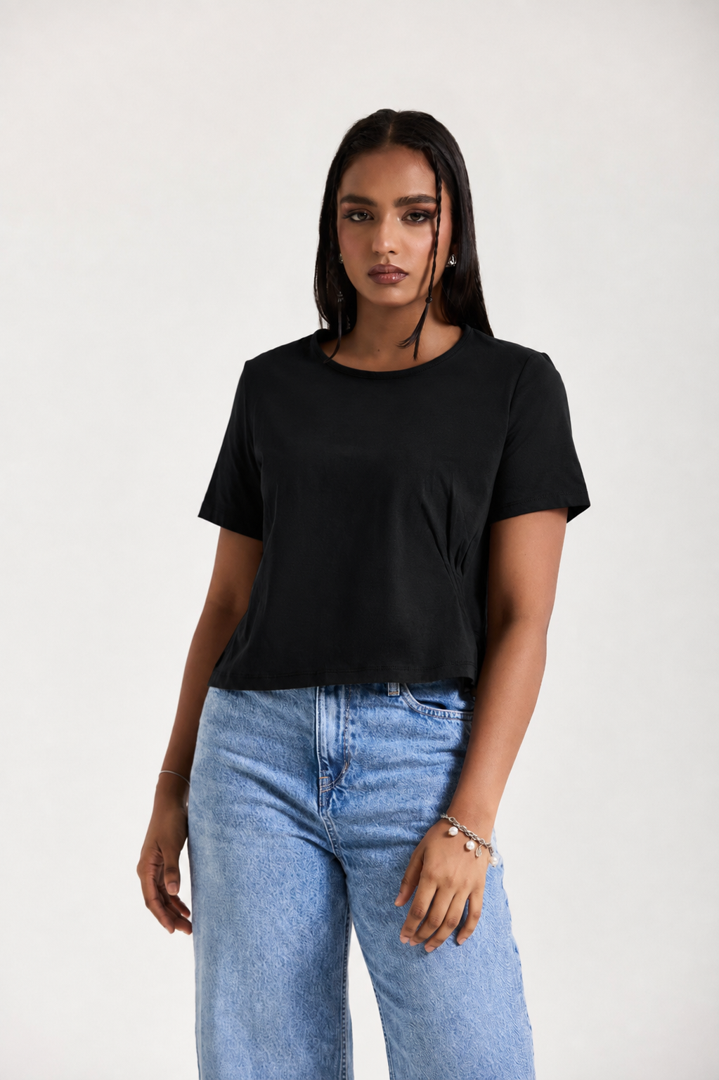 The Sierra Side-Pleat Tee
