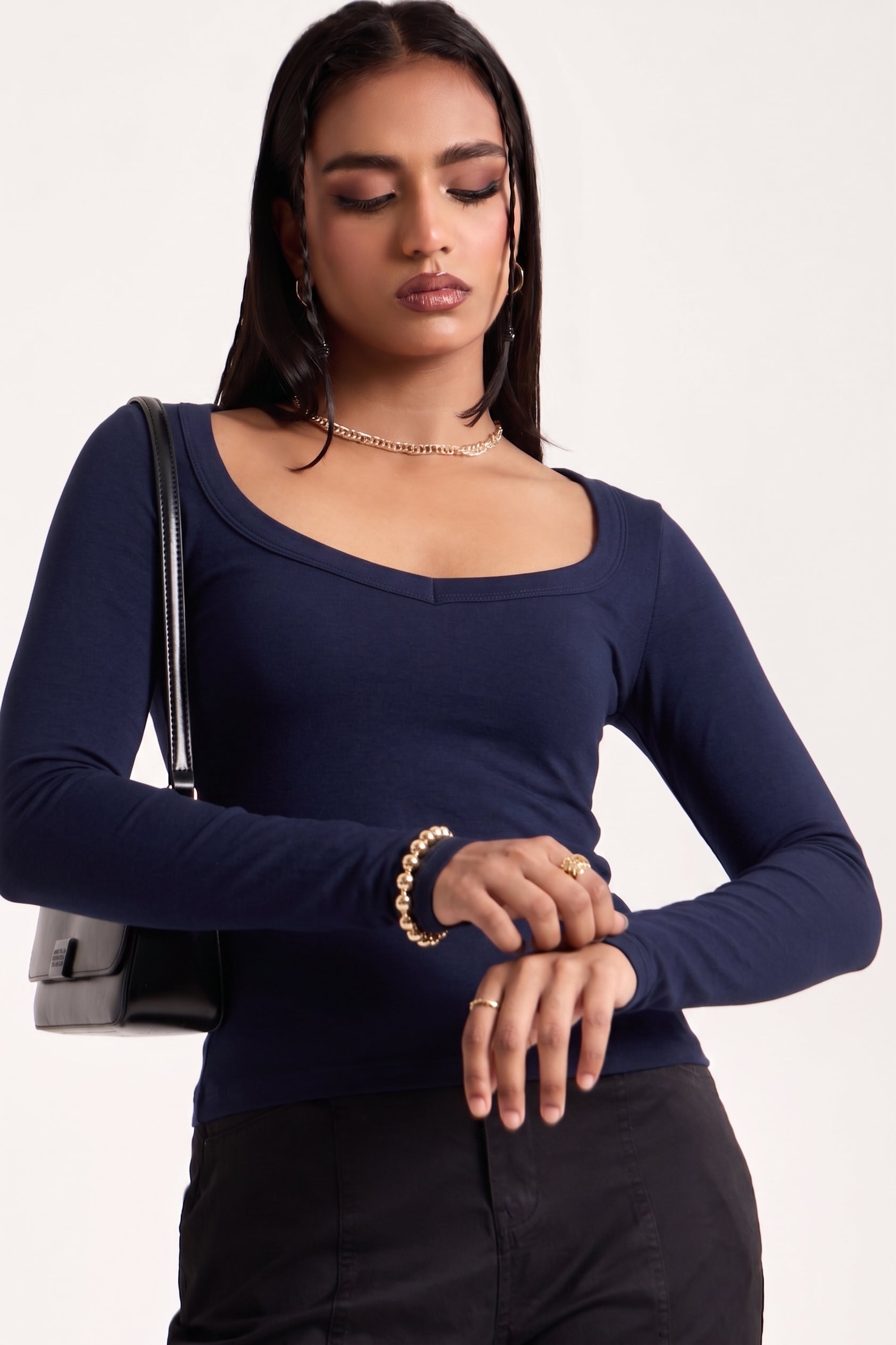 The Sloane Wide-Neck Contour Tee