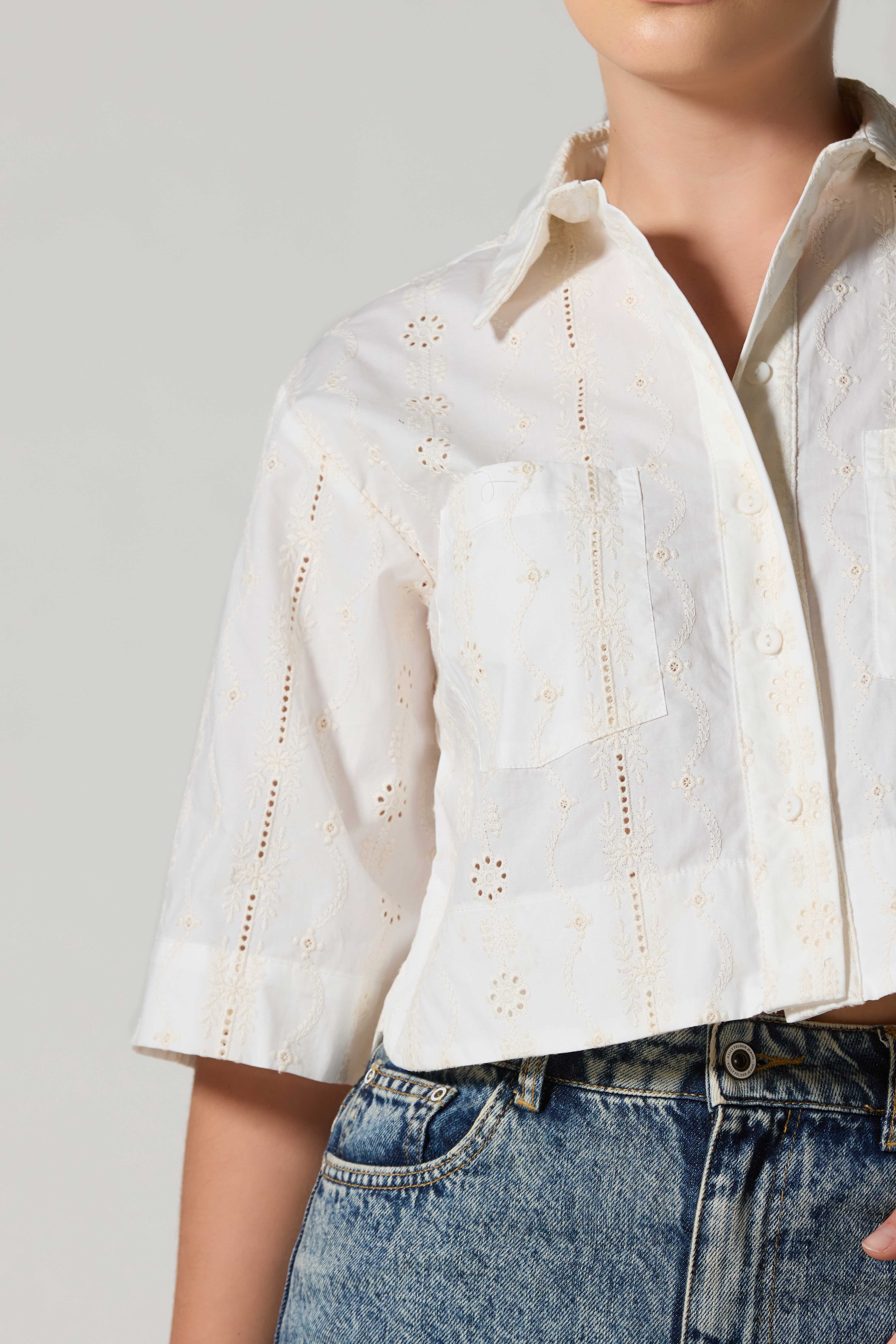 The Cloud-Mist Crop Shirt