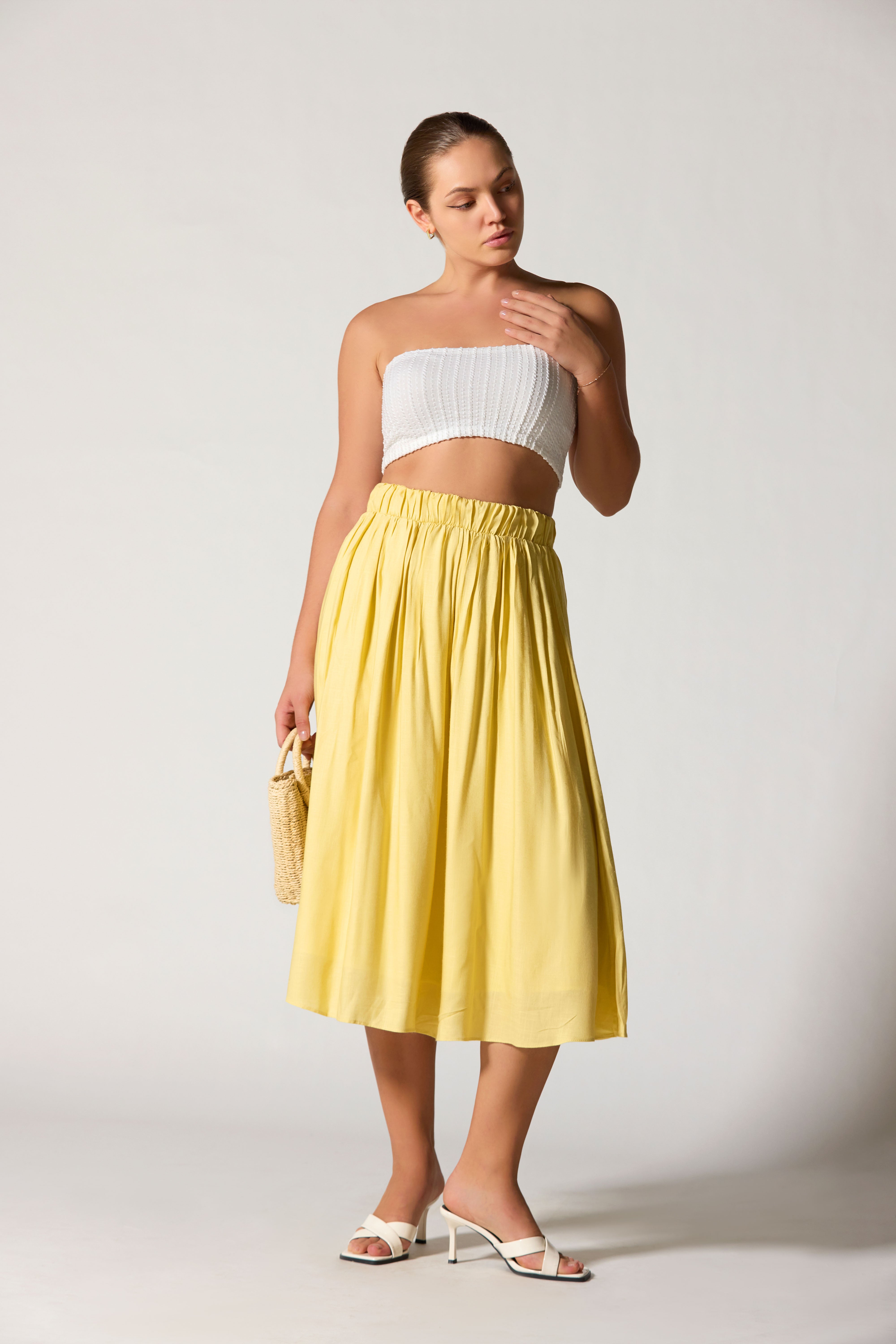 The Peony Petal Midi Skirt