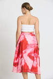 Marbled Motion Midi Skirt