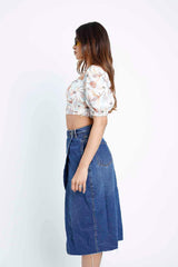 Yora Puff Sleeve CropTop