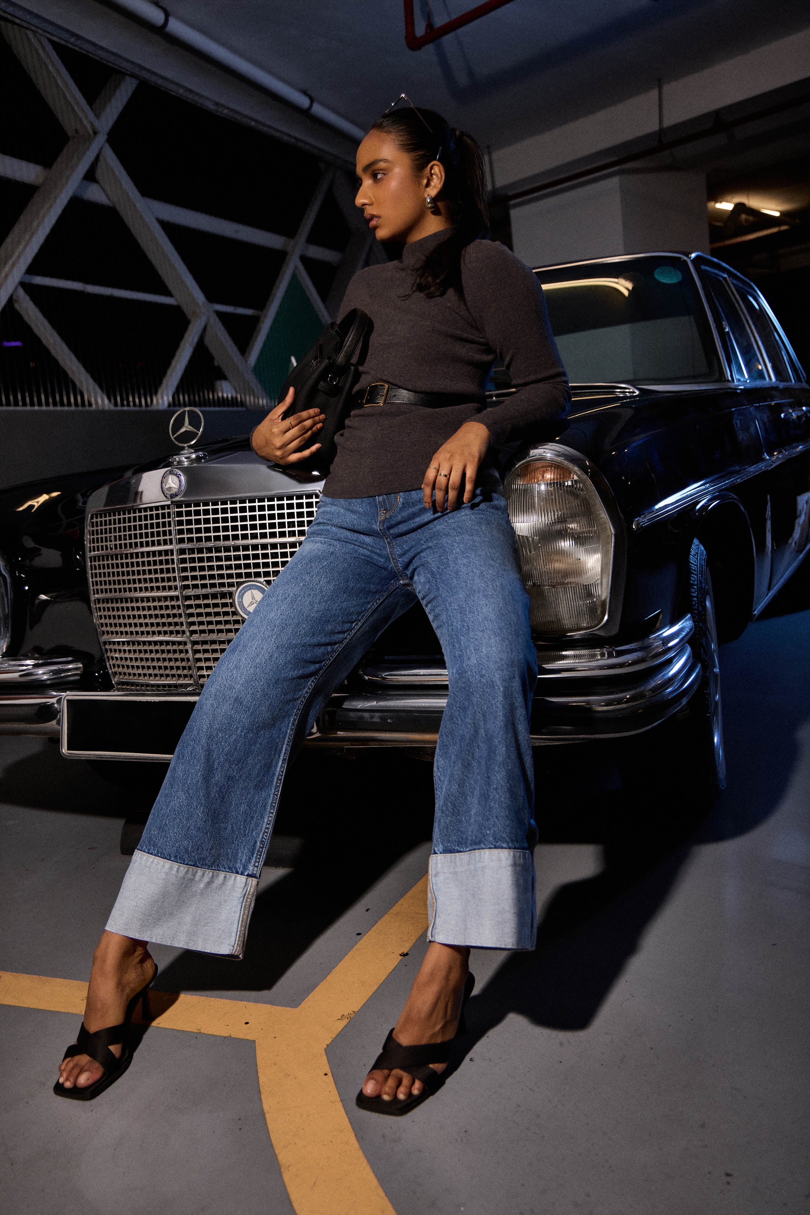 Midnight Garage Wide-Leg Denim