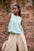 Celeste Petalia Linen Top