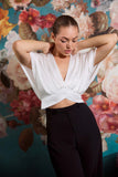 Crystal Bloom Sleeve Top