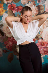 Crystal Bloom Sleeve Top