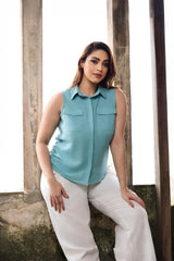 Aria Veil Linen Top