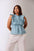 Morning Blossom Linen Top