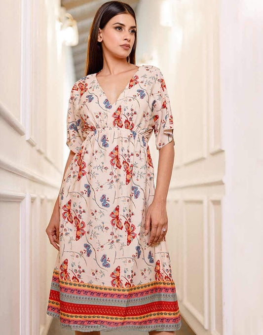 Cilendra Boho Midi Dress