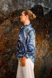 Sunlit Palm Oversized Top