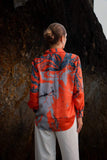 Sunlit Palm Oversized Top