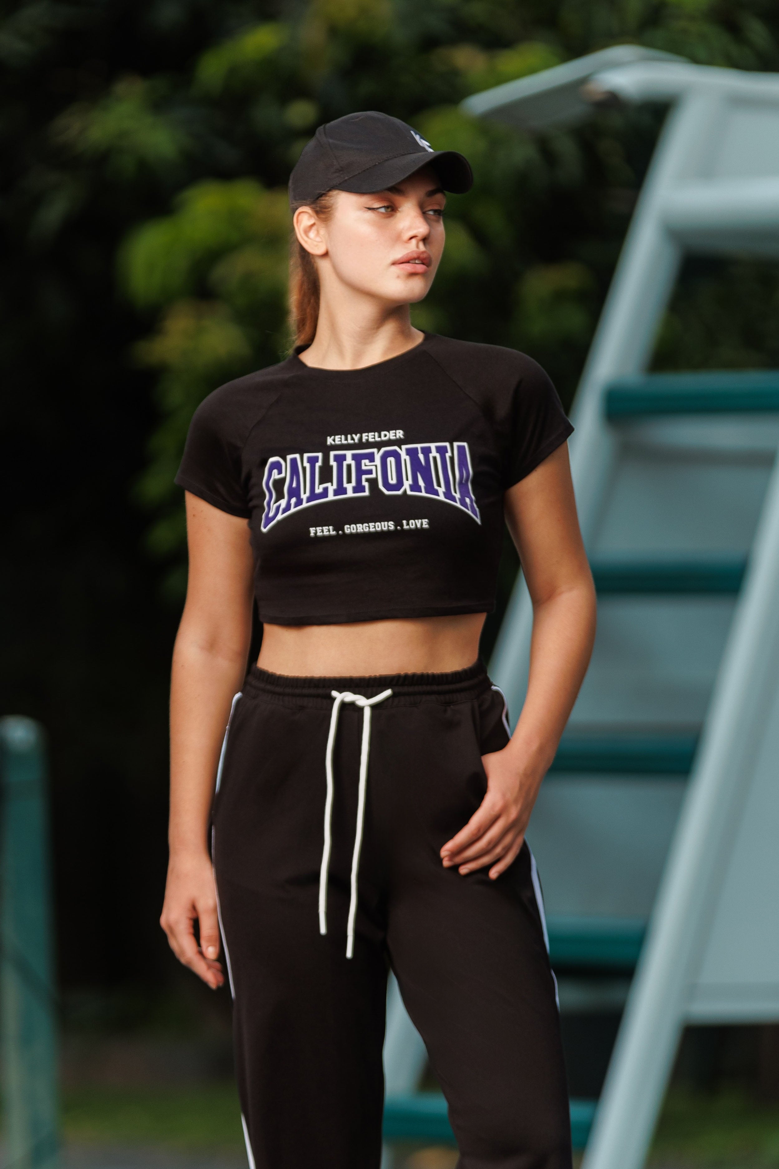 Caluxe Crop Tee