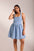 Willow Fit & Flare Denim Mini Dress