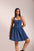 Willow Fit & Flare Denim Mini Dress