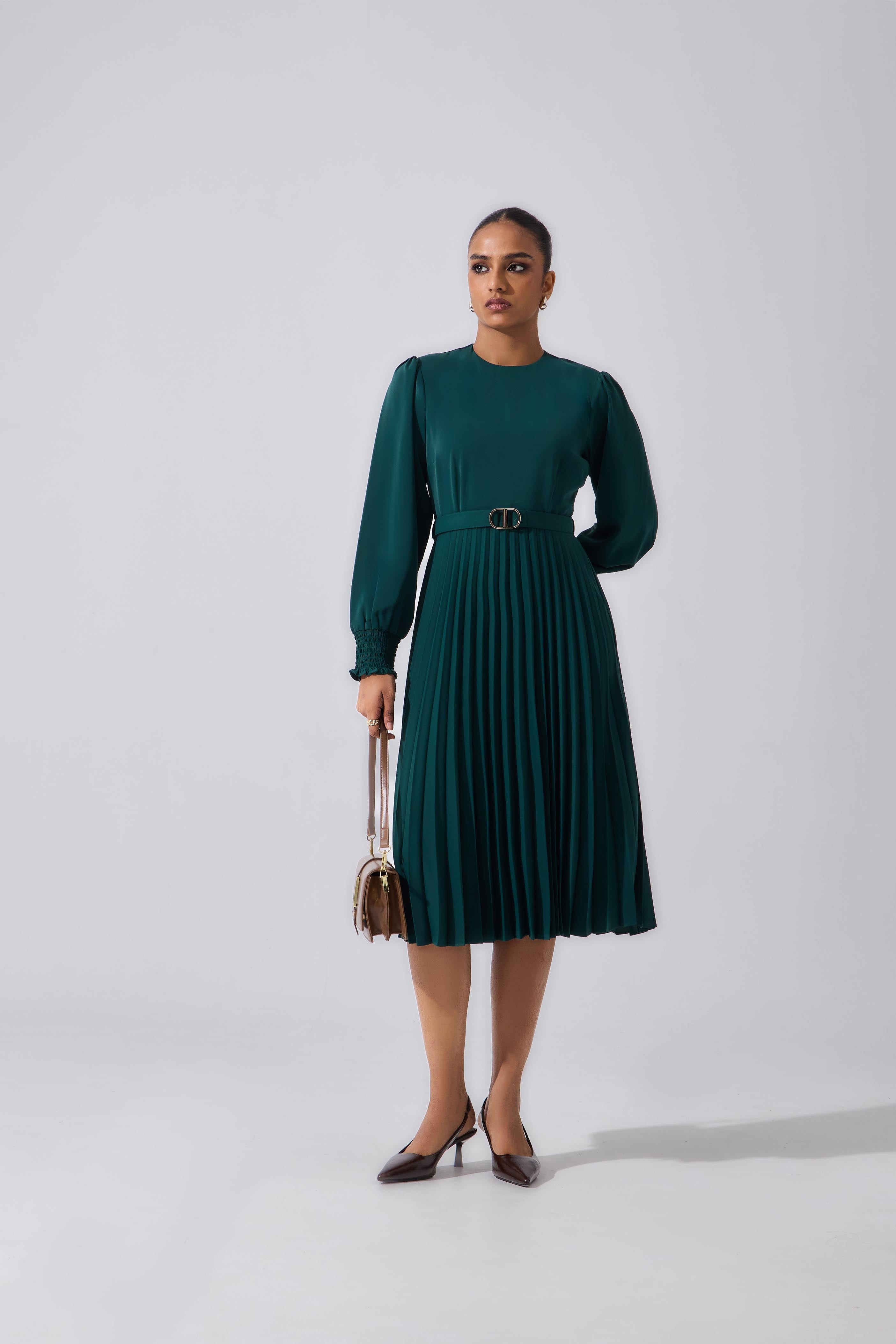 Rowan Pleated Dress
