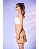 Dazy Side Pocket Cargo Skirt