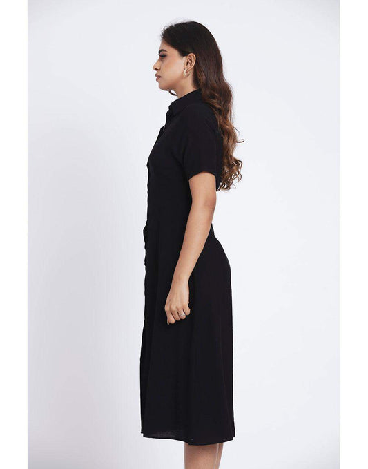 Sara Button Down Midi Dress