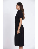 Sara Button Down Midi Dress