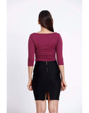 'O The Rise Ribbed WW Top
