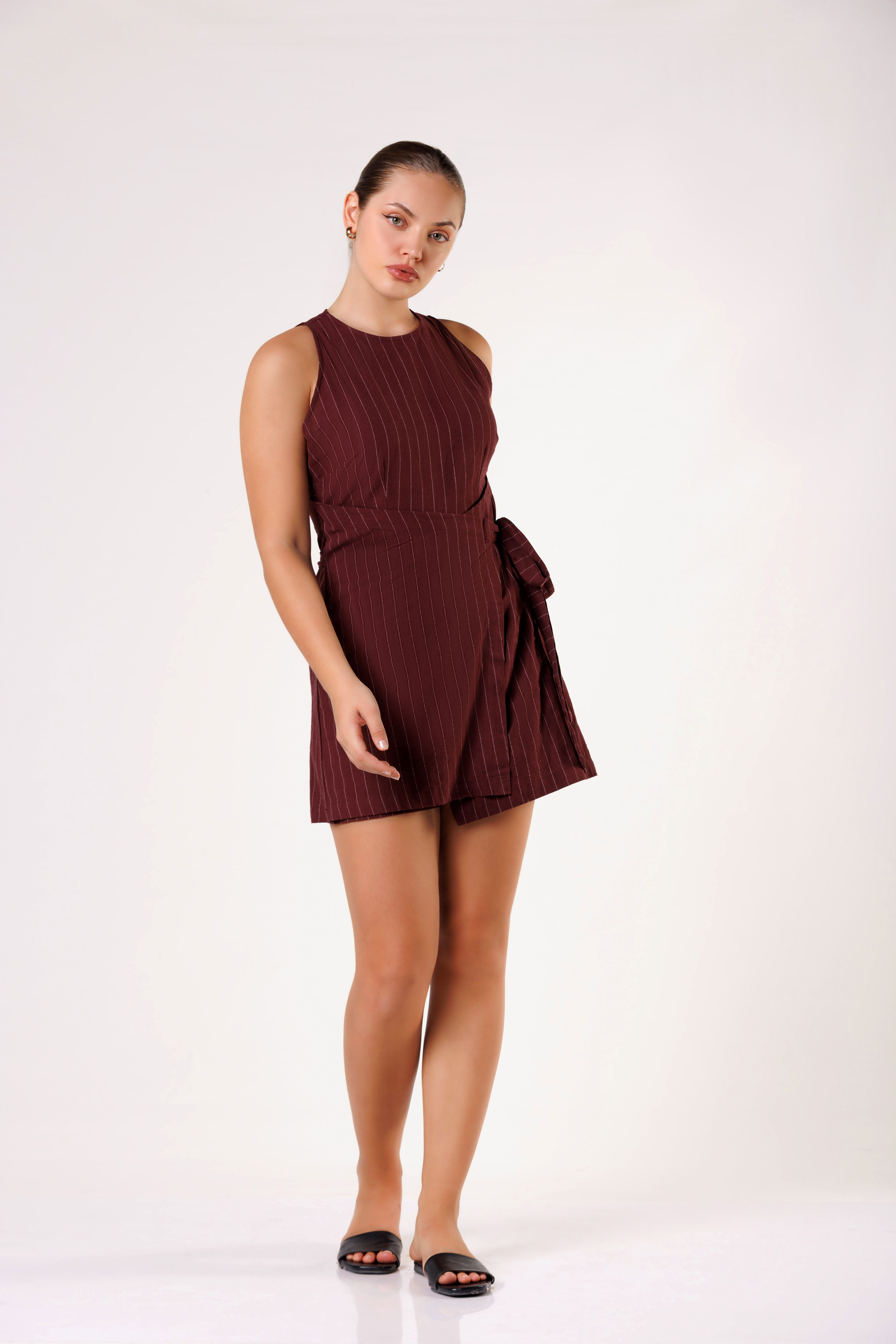 Bella Line Sleeveless Romper