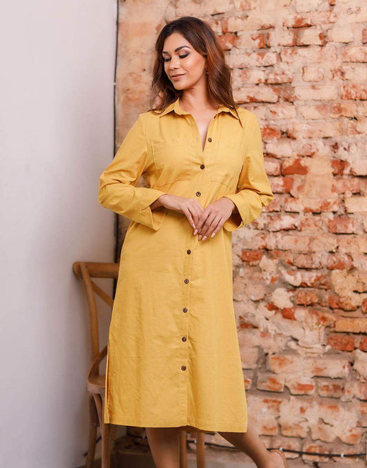 Shirt Midi Dress