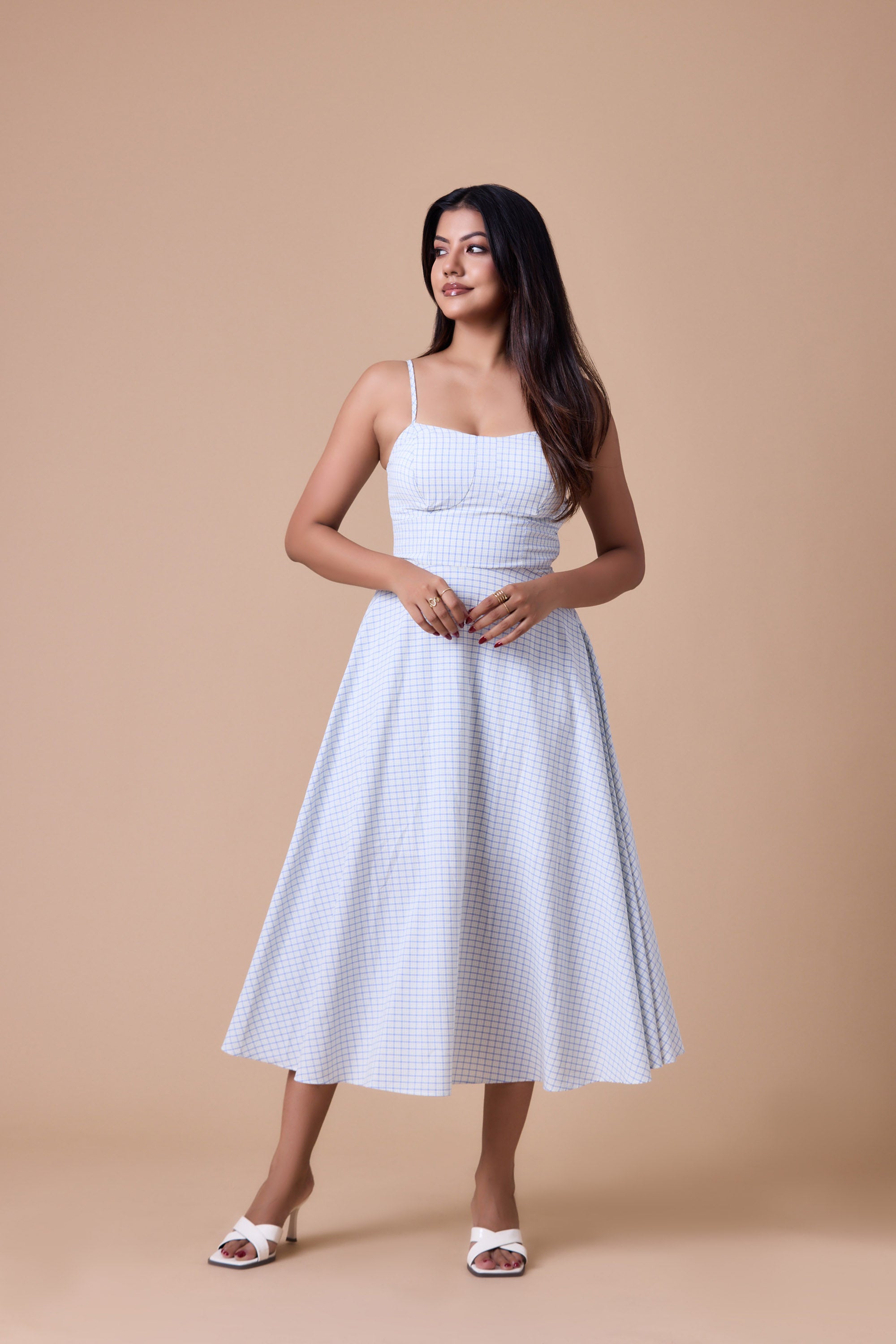 Ivory Charm Check Midi