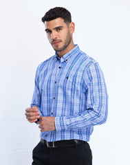 Sentinel Long Sleeve Shirt - Blue Check