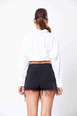 Noah Long Sleeve Crop Top