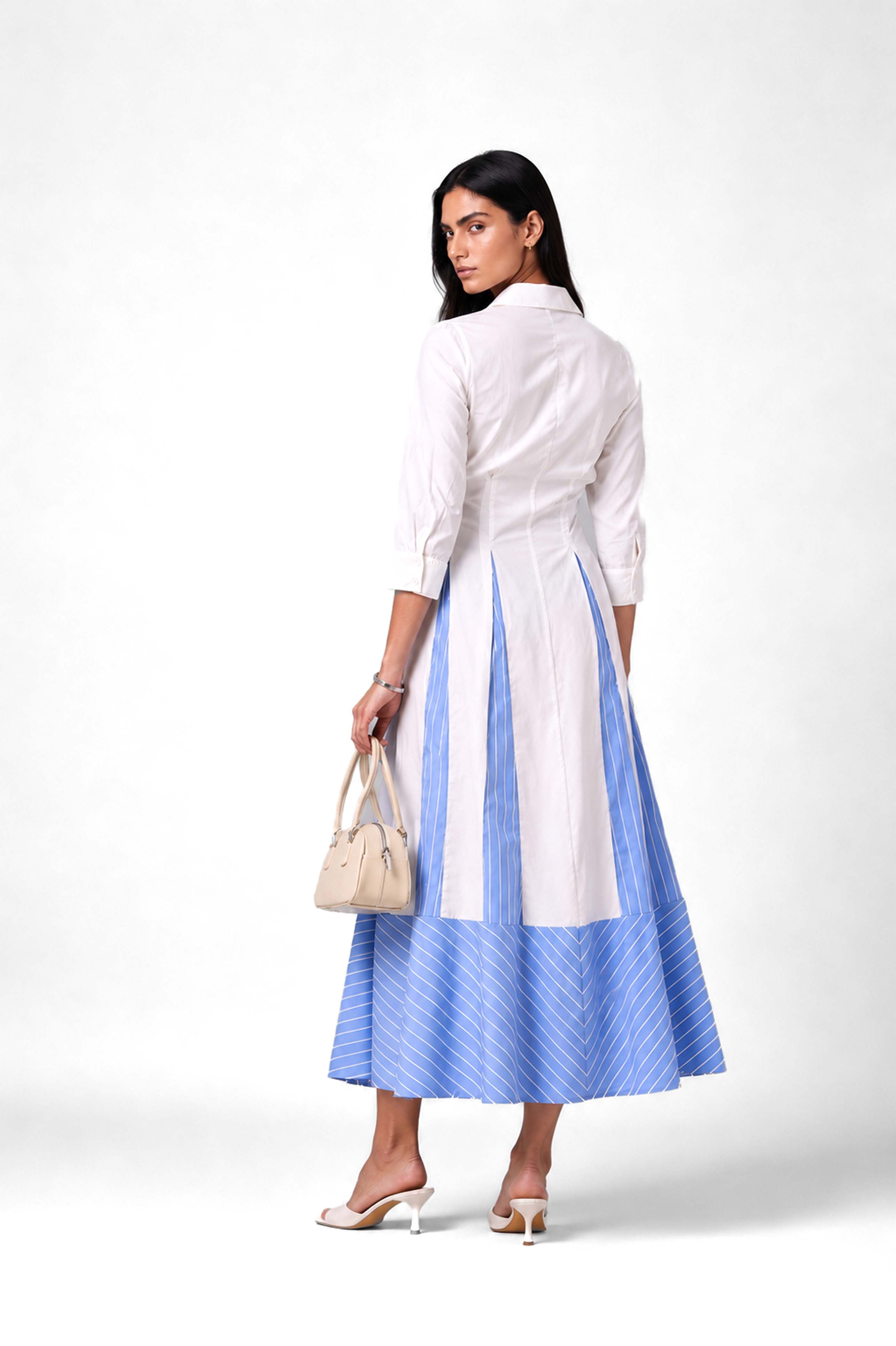 Azure Line Shirt Dress