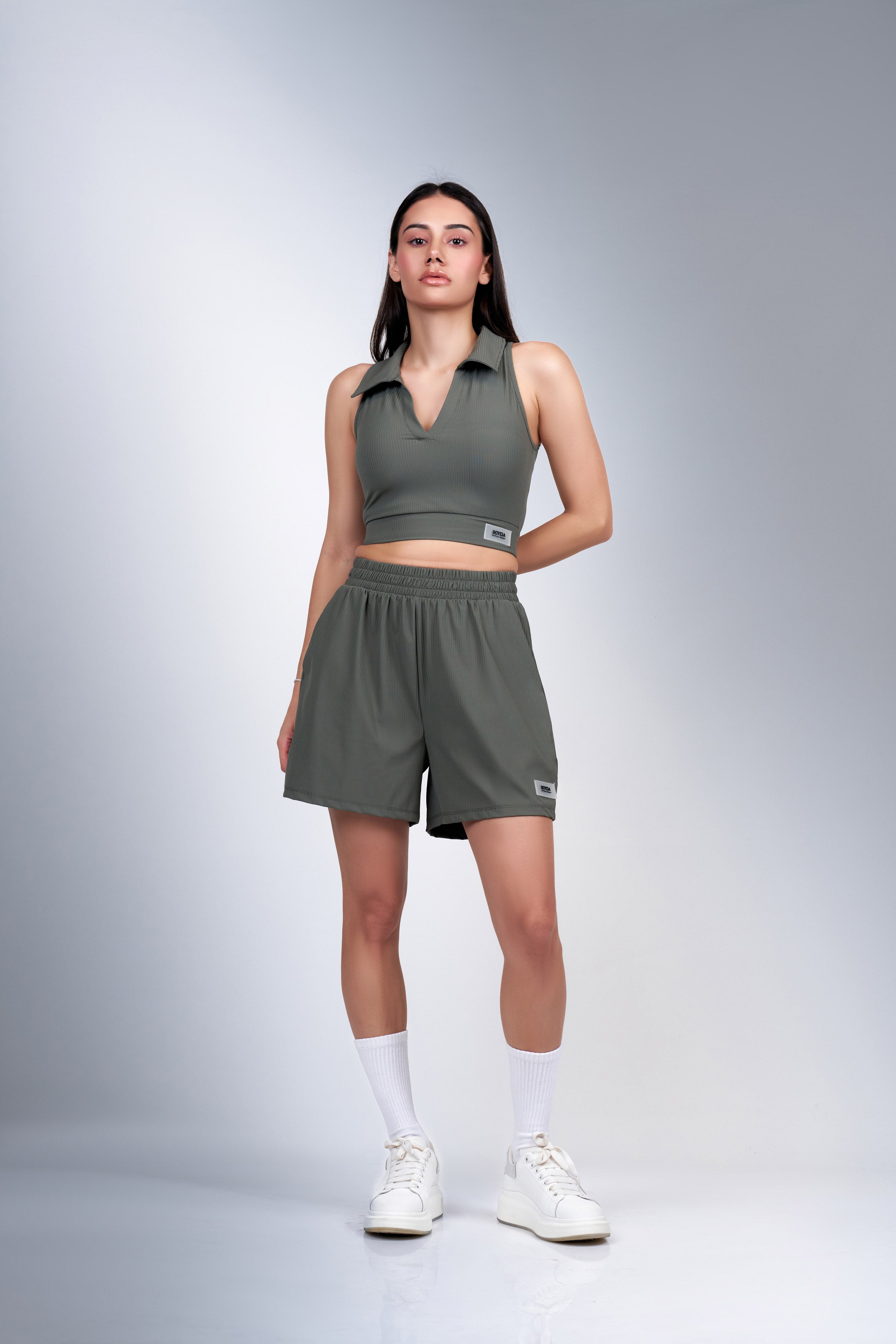 SCY Stride Crop Polo