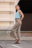 Azalia Loom Linen Top