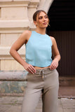 Azalia Loom Linen Top