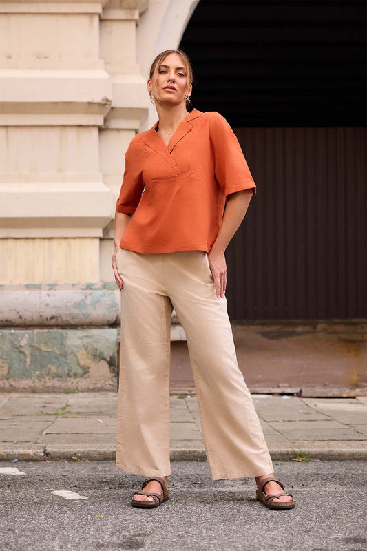 Summer Linen Basic Pant
