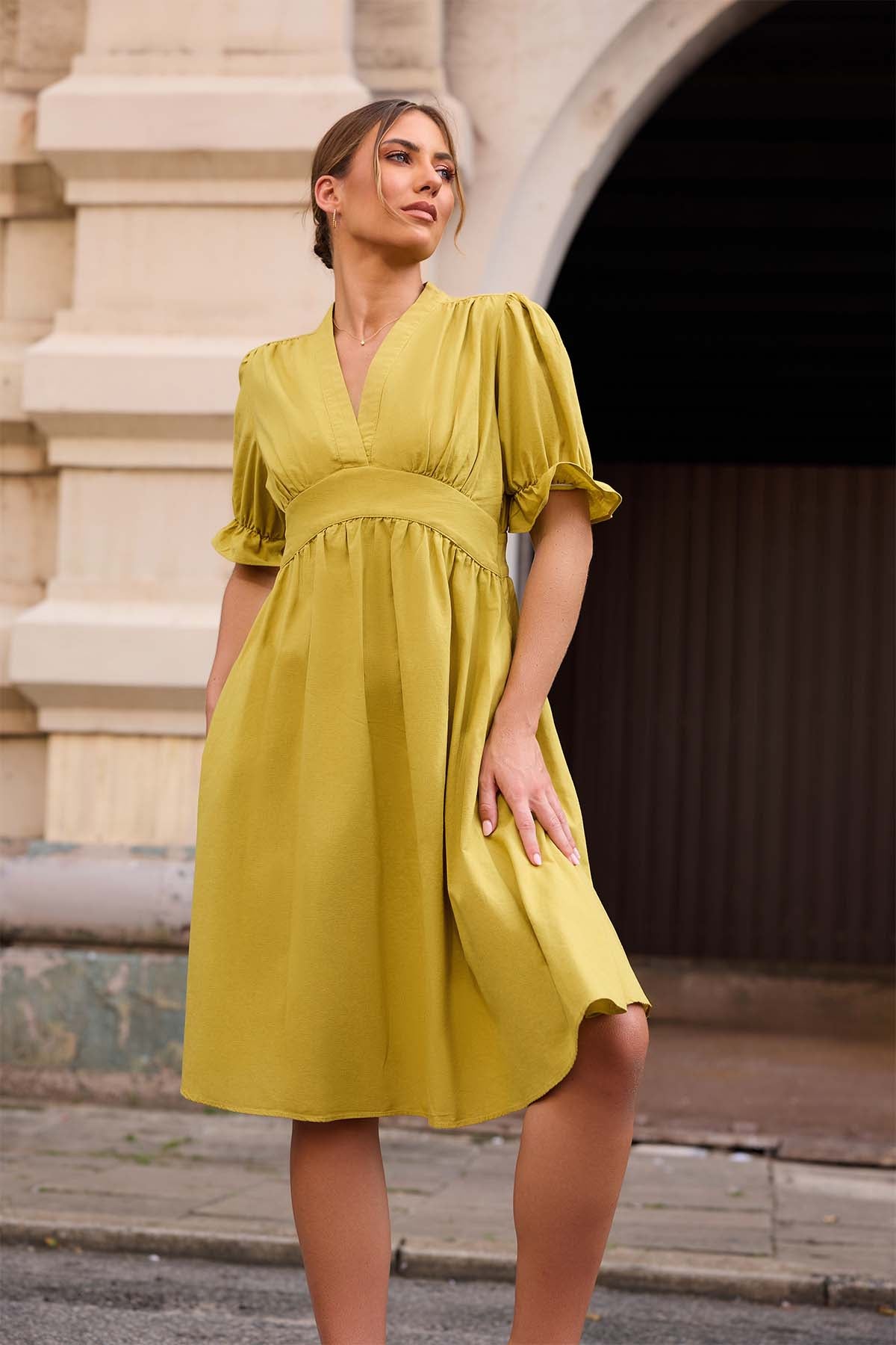 Sunwoven Linen Dress