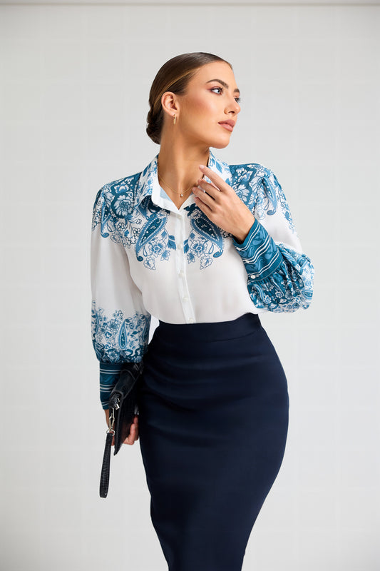 Regal Bloom Long Sleeve WW Top