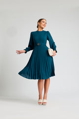 Vienna Grace Pleated Dress