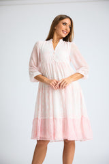Nora Frill Midi Dress