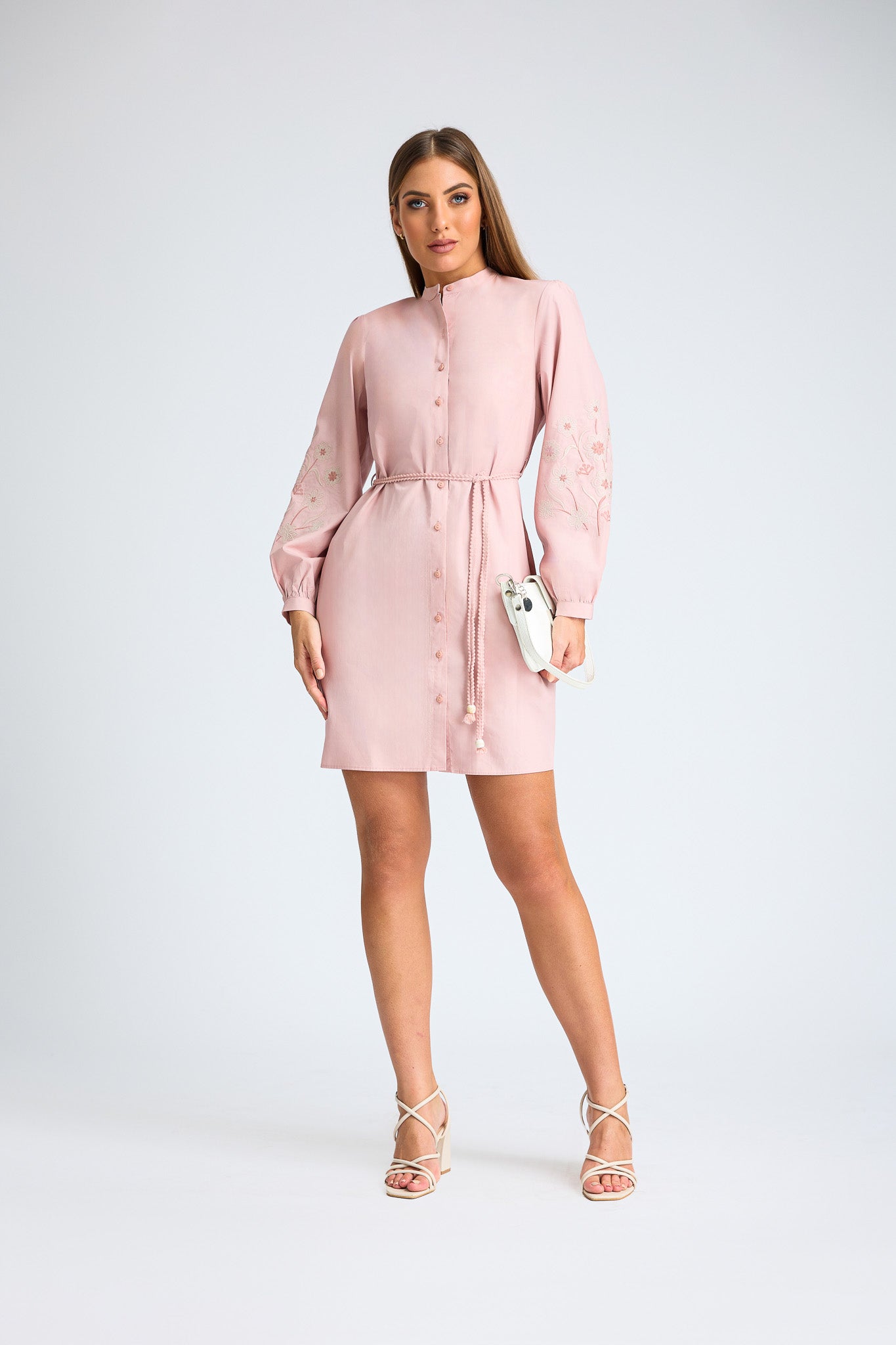 Maya Floral Emb Short Dress