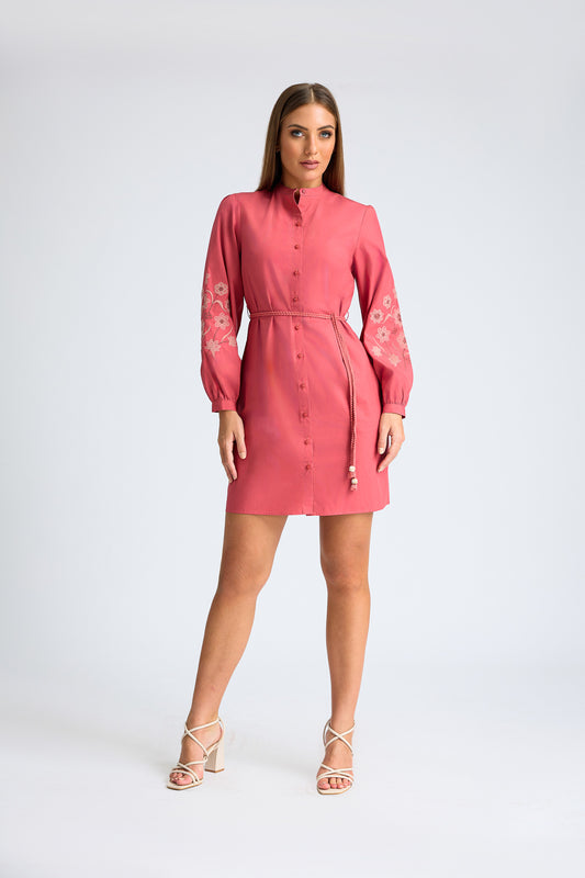 Maya Floral Emb Short Dress