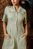 Mint Serenity Linen Dress