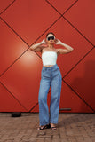 Utility Seam Wide-Leg Jeans In-store 29th Aug