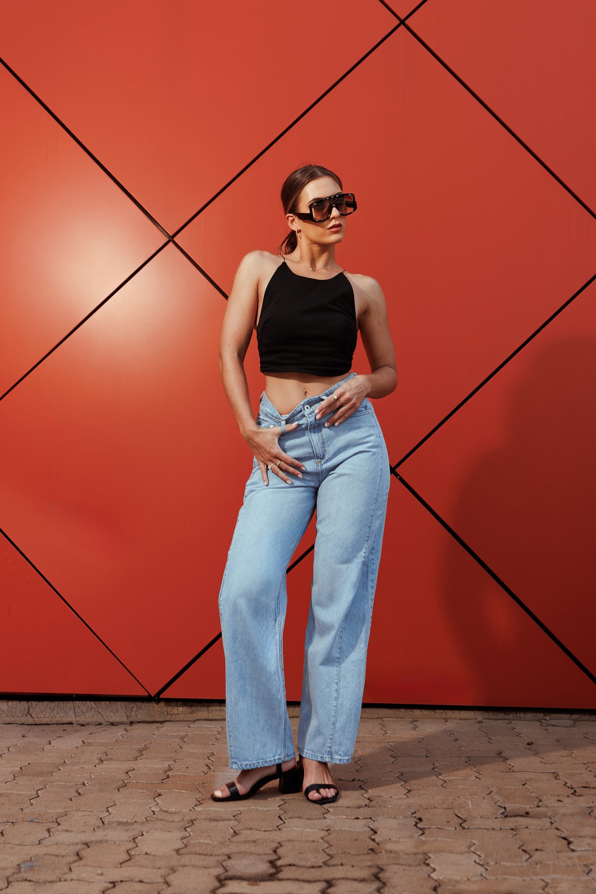Utility Seam Wide-Leg Jeans In-store 29th Aug