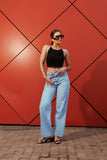 Utility Seam Wide-Leg Jeans In-store 29th Aug