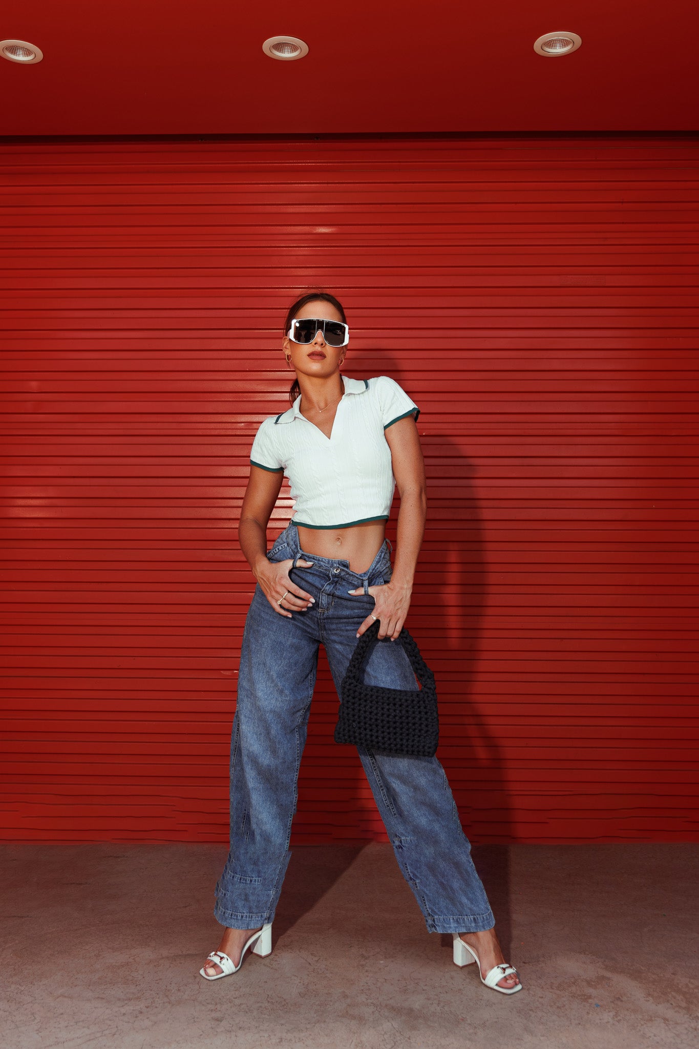 Downtown Ease Baggy Wide-Leg Jeans